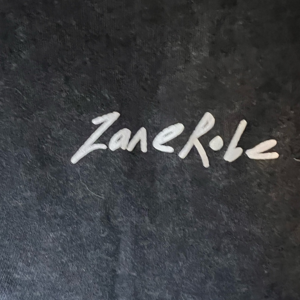 Zanerobe Charcoal t-shirt Tee with White Logo - Picture 4 of 7